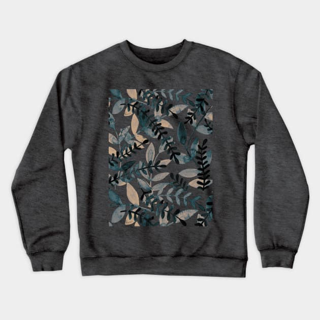 Watercolor branches - neutral Crewneck Sweatshirt by wackapacka